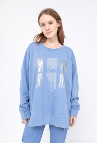 Wholesaler For Her Paris Grande Taille - 100% cotton sweatshirt