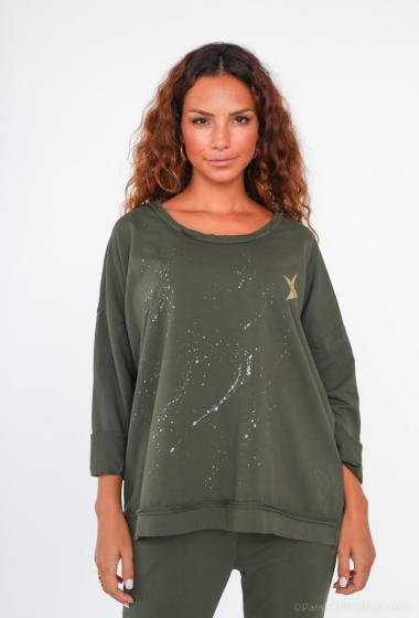 Wholesaler For Her Paris Grande Taille - Oversized top in 100% cotton