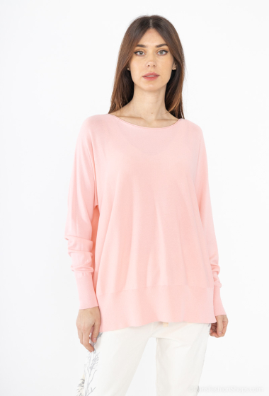 Wholesaler For Her Paris Grande Taille - Oversized round neck top Fine knit
