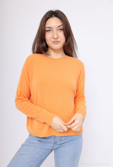 Wholesaler For Her Paris Grande Taille - Oversized knit top round neck