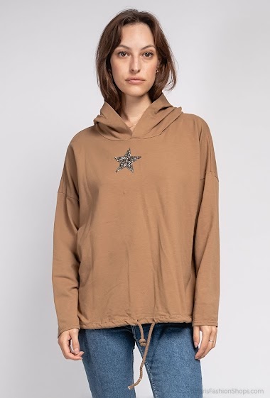 Wholesaler For Her Paris Grande Taille - Oversized top with stars