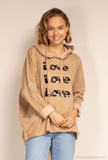 Wholesaler For Her Paris Grande Taille - Oversized hoodie top