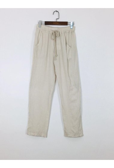 Wholesaler For Her Paris - Plain linen pants