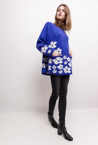 Grossiste For Her Paris - Pull GRANDE TAILLE "ANNA.GT"