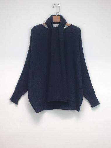 Wholesaler For Her Paris - Oversized heart V-neck sweater