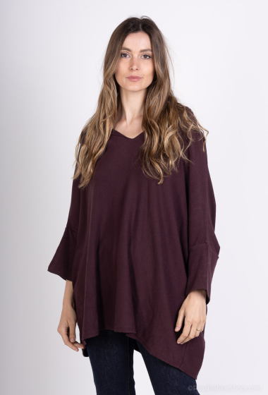 Wholesaler For Her Paris - Plain oversize jumper