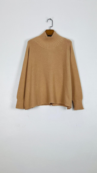 Wholesaler For Her Paris - Oversized knit top round neck