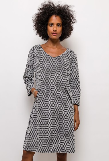 Wholesaler For Her Paris - Big size Printed dress