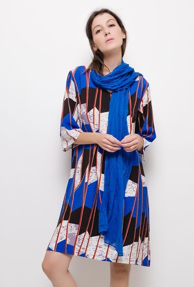 Großhändler For Her Paris Grande Taille - Bedrucktes Kleid