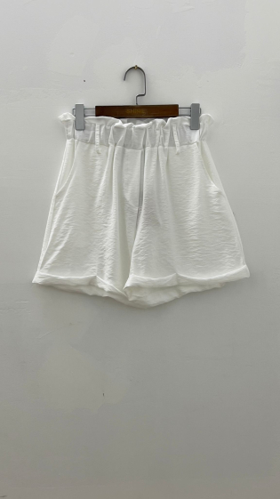 Wholesaler For Her Paris - Plain viscose shorts with 2 front pockets