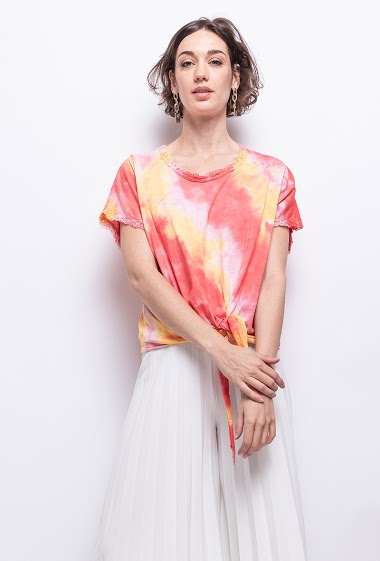 Großhändler For Her Paris - oversized Tie and Dye top