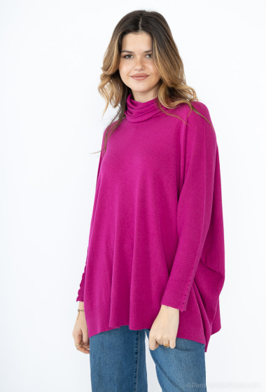 Wholesaler For Her Paris - Oversized turtle neck knit tunic