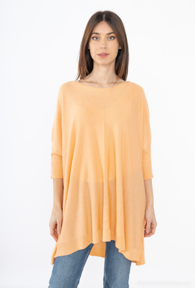 Wholesaler For Her Paris - Oversized knit tunic Plus Size