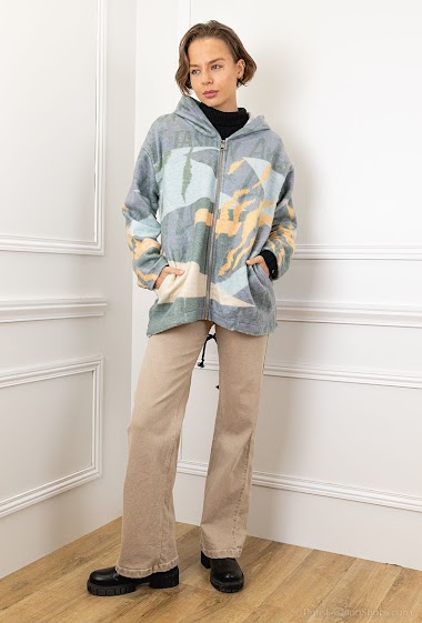Wholesaler For Her Paris - Printed oversized jacket