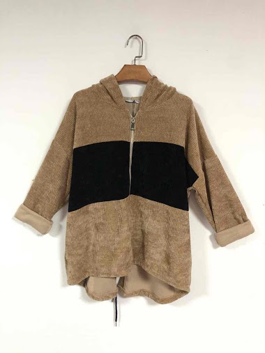 Wholesaler For Her Paris - plain vest with zip