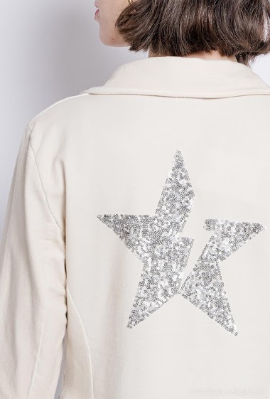 Wholesaler For Her Paris - plain jacket with a star