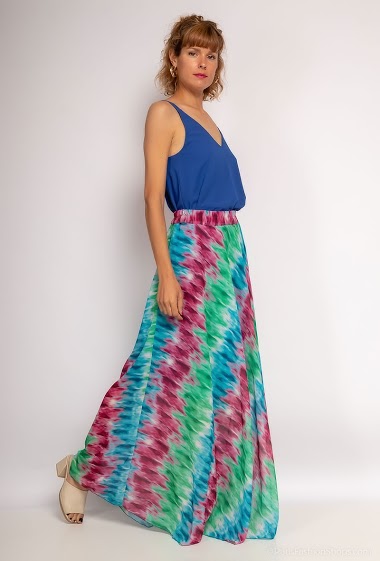 Wholesaler Forrella - Wide tie & dye skirt
