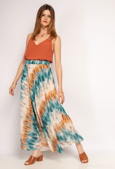 Wholesaler Forrella - Maxi skirt in tie & dye