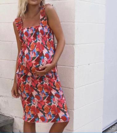 Wholesaler FP&CO - Floral print midi dress