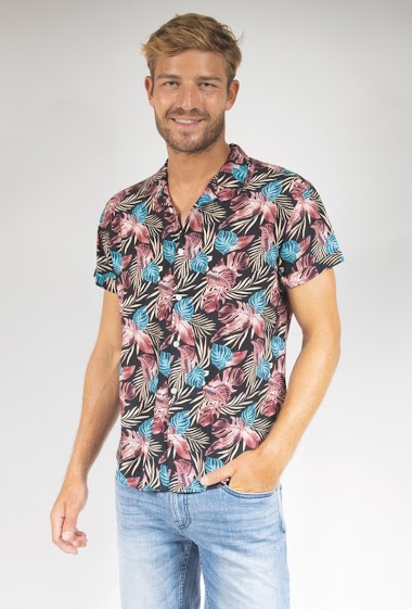 Wholesaler FRANCE DENIM - - LARGE SIZE - Exotic Viscose Shirt