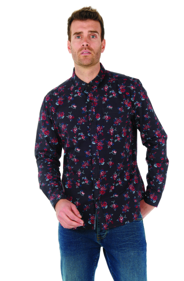 Wholesaler RMS 26 BY FRANCE DENIM - All Over Bouquet Shirt