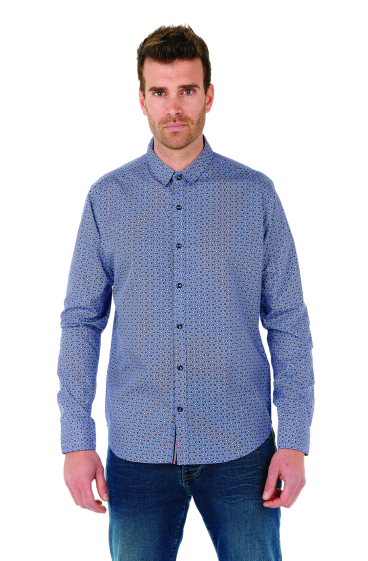 Wholesaler RMS 26 BY FRANCE DENIM - All Over Mosaic Shirt