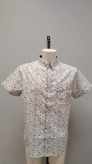 Wholesaler FRANCE DENIM - Men's flower shirt