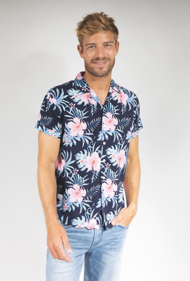 Wholesalers FRANCE DENIM - Hawaiian Viscose Shirt