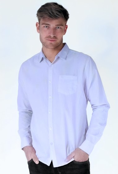Großhändler FRANCE DENIM - Long Sleeve Cotton Sail Shirt