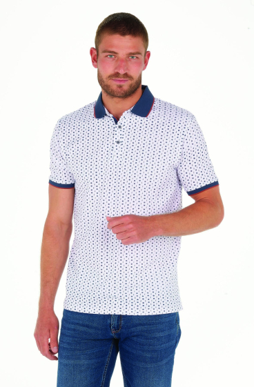 Grossiste RMS 26 BY FRANCE DENIM - Polo All Over Savane