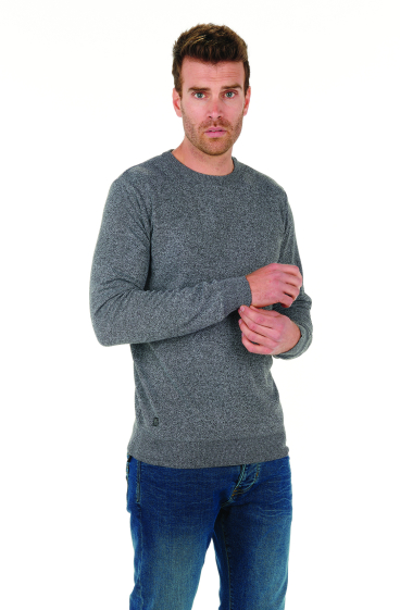 Großhändler FRANCE DENIM - Basic-Pullover mit Bodenkragen