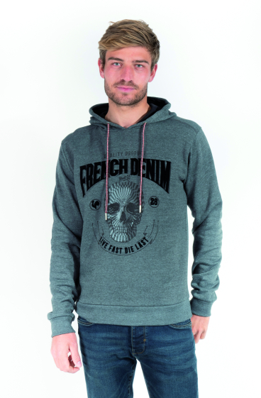 Wholesaler FRANCE DENIM - Skull pattern hoodie