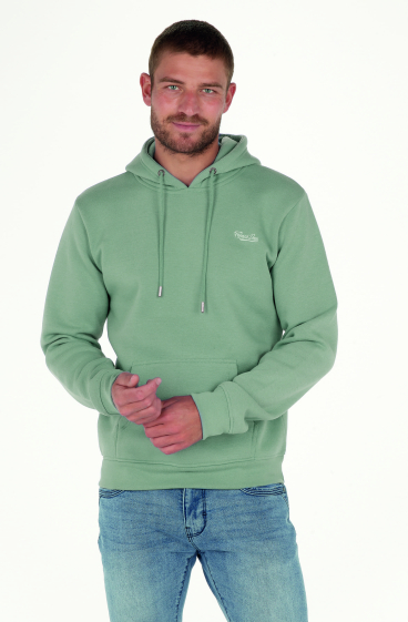 Wholesaler FRANCE DENIM - Pastel Fleece Hooded Sweatshirt