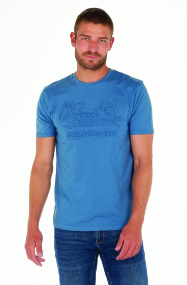 Großhändler FRANCE DENIM - Geprägtes T-Shirt