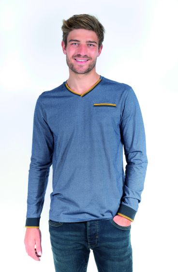 Wholesaler FRANCE DENIM - Long-sleeved t-shirt