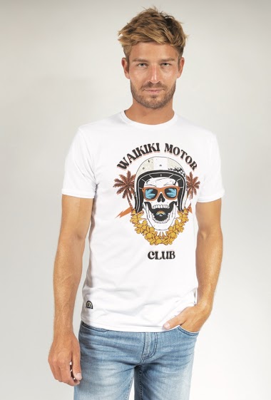 Großhändler FRANCE DENIM - Motorschädel-T-Shirt