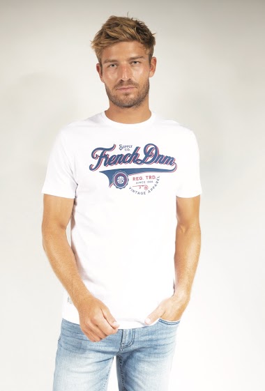 Wholesalers FRANCE DENIM - Tee Shirt Print Pack 2