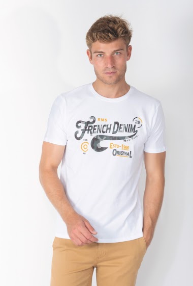 Tee-Shirt Uni French Denim