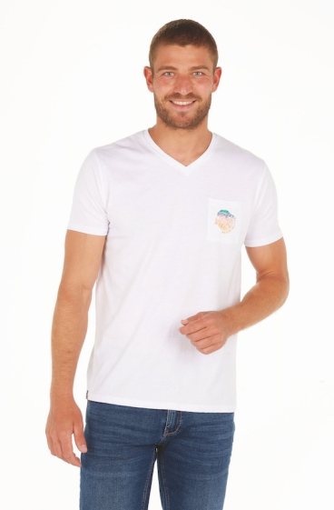 Großhändler FRANCE DENIM - Wellen-T-Shirt