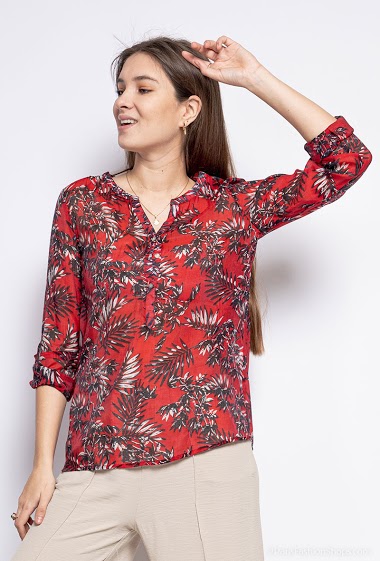 Wholesaler Freda - Tropical print blouse