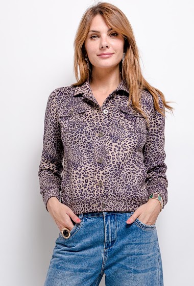 Großhändler Freda - Shirt with leopard print