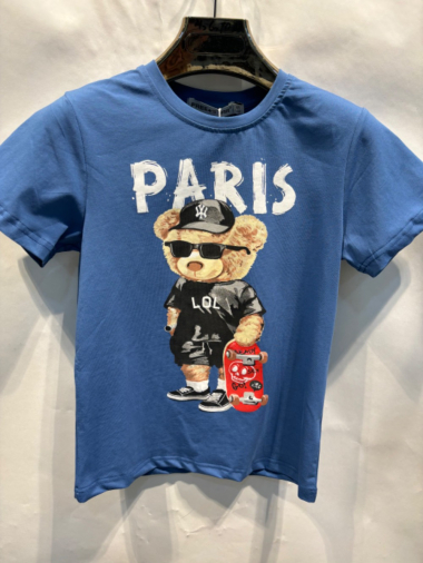 Großhändler Free Star - Teddybär-Skate-T-Shirt