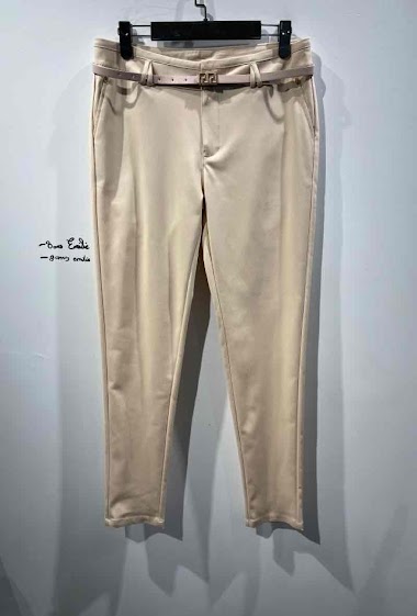 Chino pants with belt
