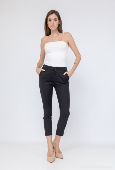 Wholesaler Freesia - Ankle chinos with half-elastic waist