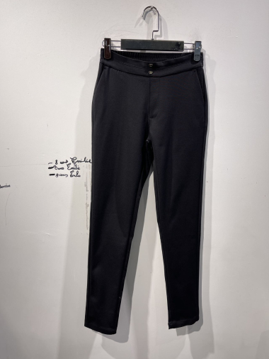 Grossiste Freesia - Pantalon élégant à taille élastique avec 2 accessoirs forme coeur