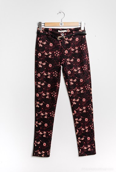 Wholesaler Freesia - Skinny flower printed pants