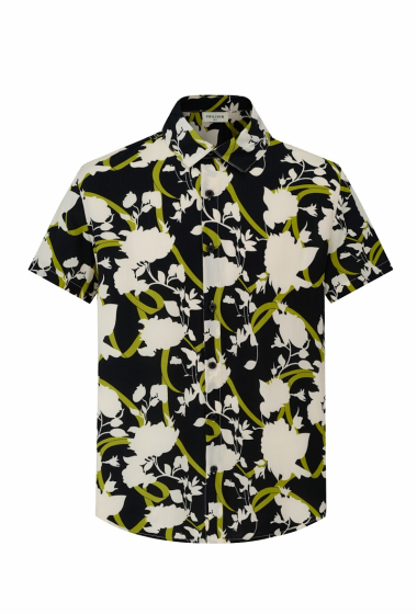 Großhändler Frilivin - Kurzarmshirt mit abstraktem Blumenmuster