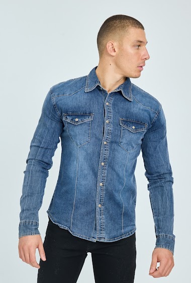 Wholesaler Frilivin - Chemise en jean à poche
