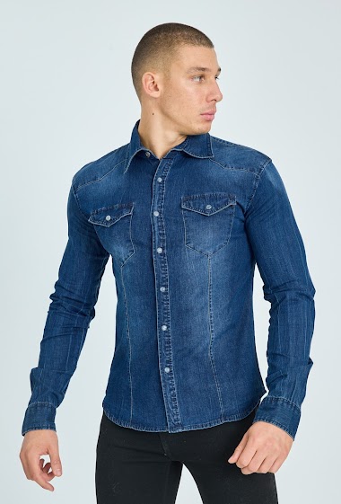 Wholesaler Frilivin - Chemise en jean à poche