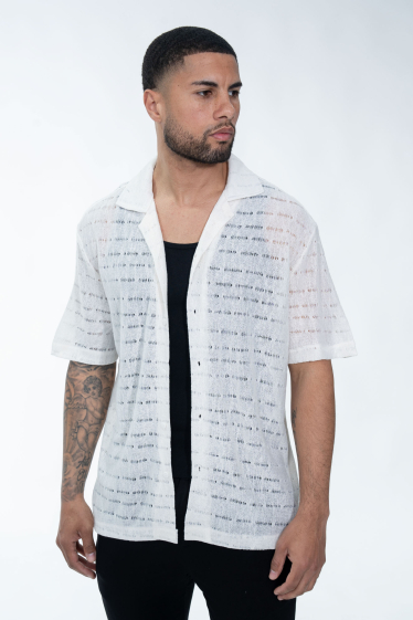Wholesaler Frilivin - Short-sleeved sheer mesh shirt